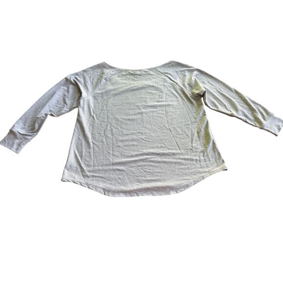 Torrid Grey Gray Foil Sweatshirt Off Shoulder Neck Plus Size‎ 2 (2XL) - Picture 4 of 11